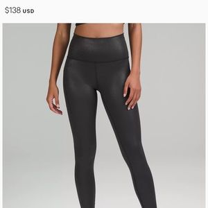 Lululemon Wunder Train High-Rise Tight with Pockets 25" * Foil size 10 NWT